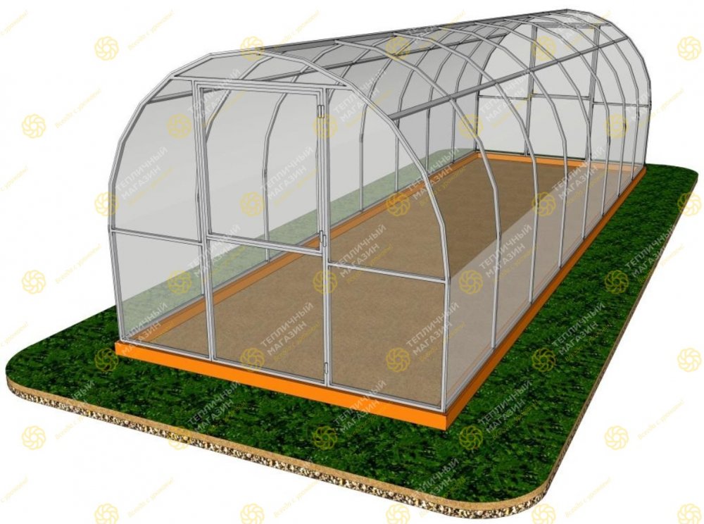 Теплица ДВ Крепкая (3х8 метра)/СПК 4мм/Стандарт