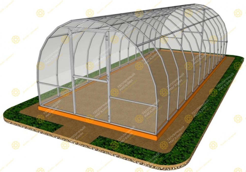 Каркас теплицы ДВ Профи (3x8 метра)