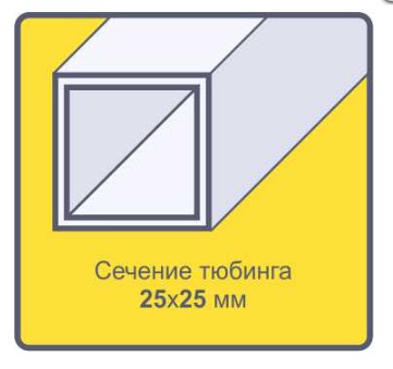 Каркас ДВ Домик Люкс 3х6м/ш0,65/25*25