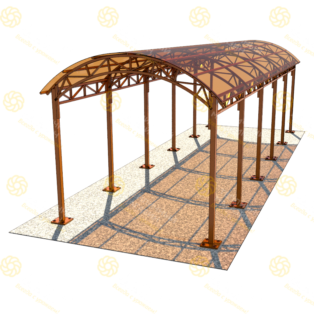 Навес 3х10 метров