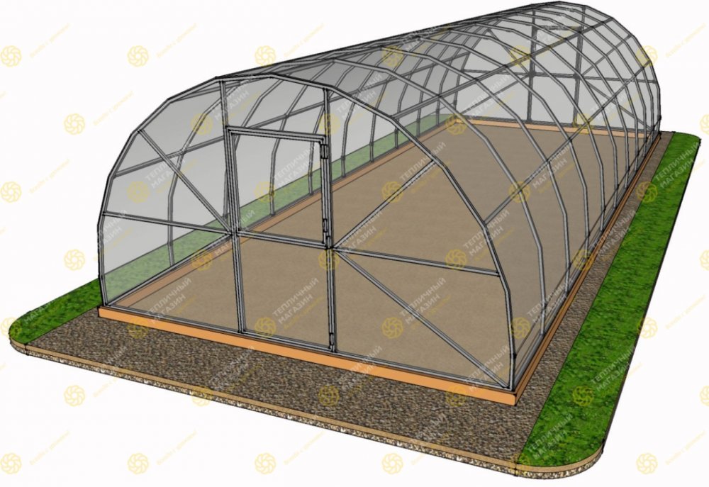 Каркас теплицы ДВ Усиленная (4x10 метра)