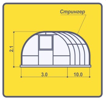 Каркас ДВ Люкс 3х6м/ш0,65/25*25