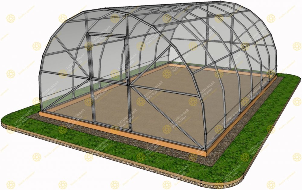 Каркас теплицы ДВ Усиленная (4x8 метра)