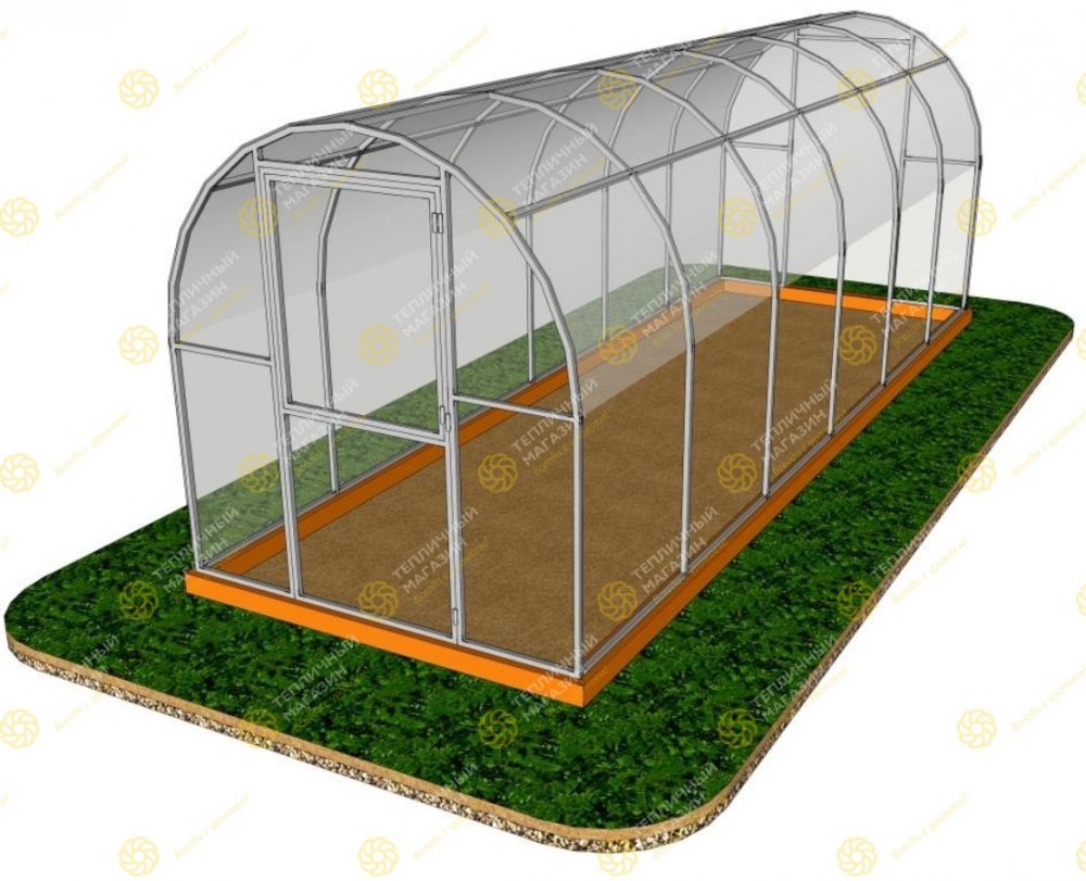 Теплица ДВ Крепкая (2х6 метра)/СПК 4мм/Стандарт
