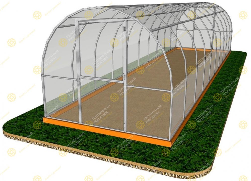 Каркас теплицы ДВ Крепкая (3x10 метра)