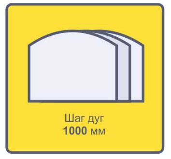 Каркас ДВ Домик 3х8м/ш1/25*25