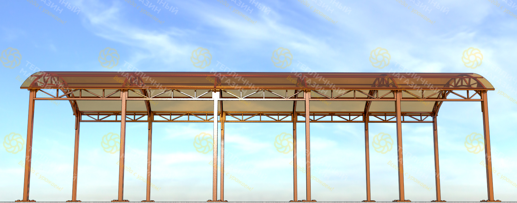 Навес 3х10 метров