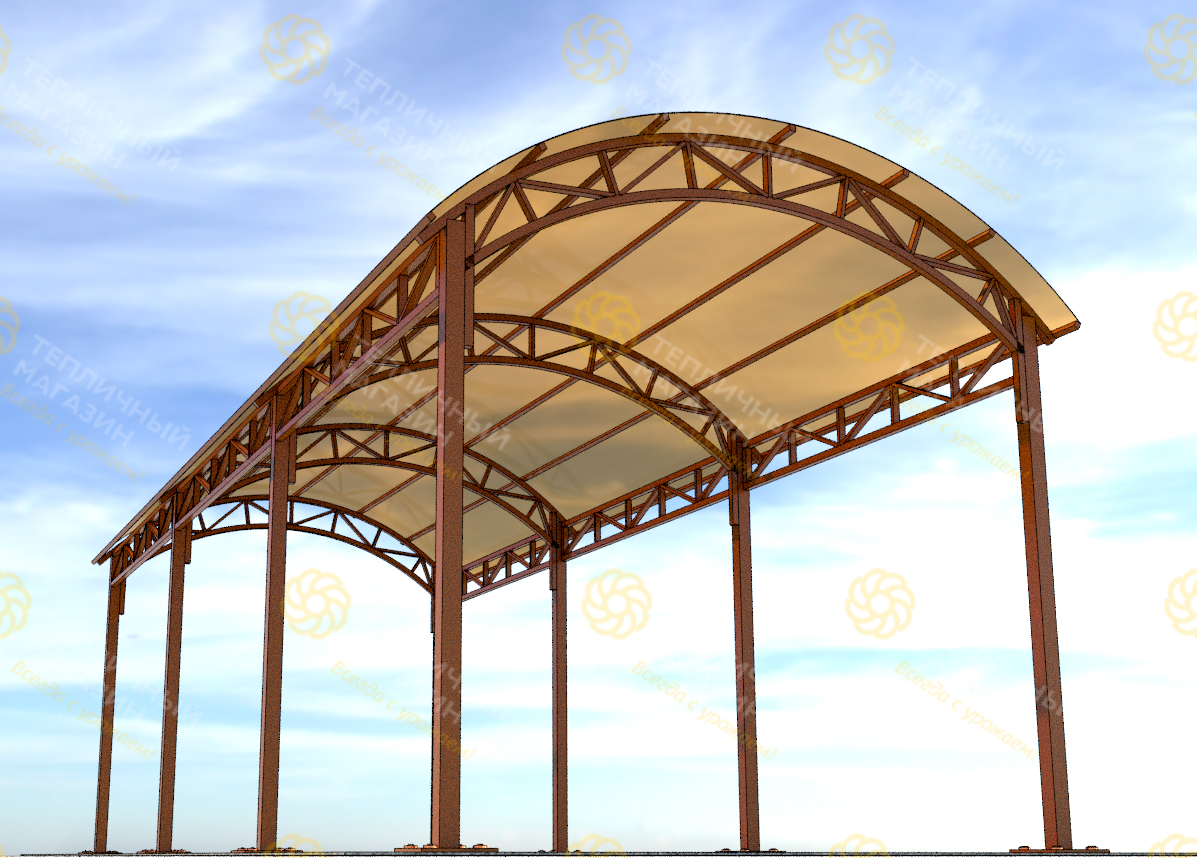 Навес 3х8 метра