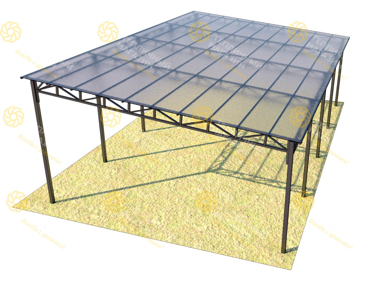 Навес 6х10 метров