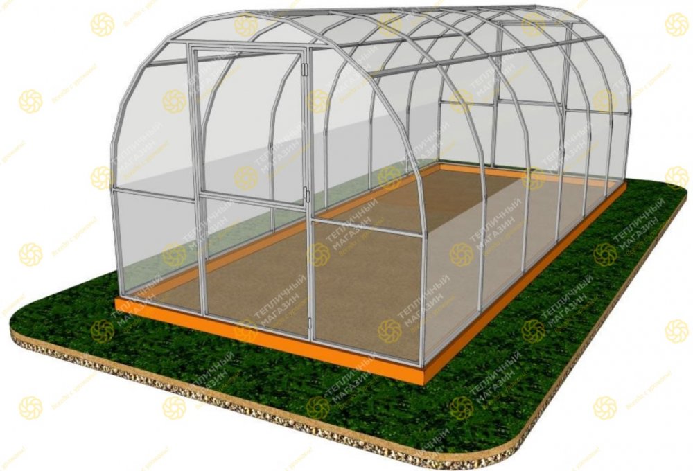 Каркас теплицы ДВ Крепкая (3x6 метра)