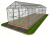 Каркас ДВ Домик Люкс 3х10м/ш0,65/25*25