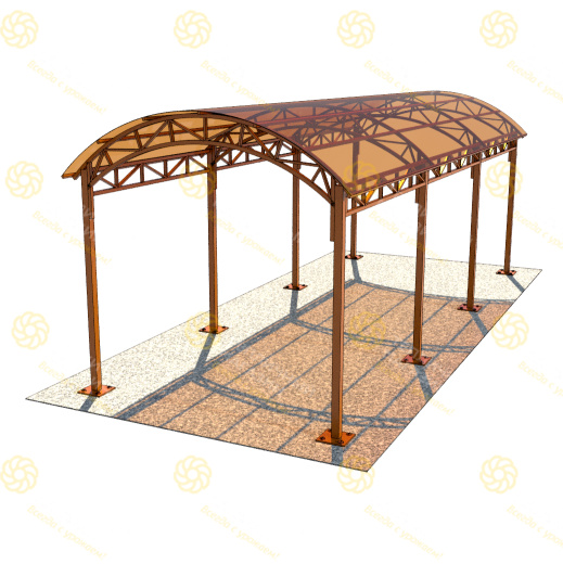 Навес 3х8 метра